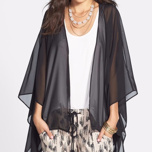 Nordstrom Sweaters - Nordstrom Chiffon Cardigan White One Size